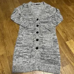 INGNI グレー系ニットロングカーディガン