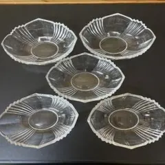 昭和レトロ　ガラスの器　5点セット
