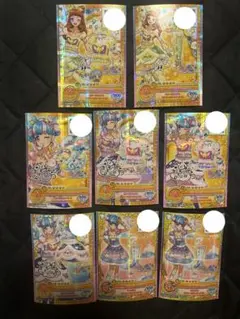 アイカツオンパレード 早乙女あこ　花園きらら　ふわふわドリーム　8枚セット