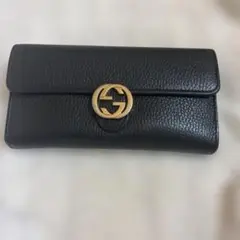 最終値下げ！！GUCCI 長財布 ブラック インターロッキングGのサムネイル