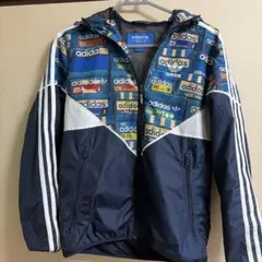 レアadidas 総柄 ナイロンジャケット