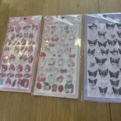 ハローキティ マイメロ　クロミ　シールセット 3枚