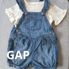 GAPデニムオーバーオールセット（ロンパース）