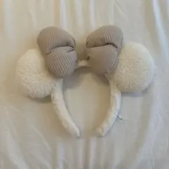 ミニー　カチューシャ ベージュホワイト