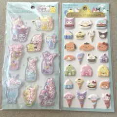 サンリオ　シャカシャカシール&マシュマロシールセット