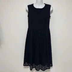 【GLACIER】レース ワンピース ノースリーブ ブラック【ハニーズ】