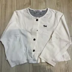 familiar カーディガン 110 ホワイト