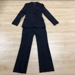 DKNY レディース スーツセットアップ　ネイビーストライプ　パンツスタイル