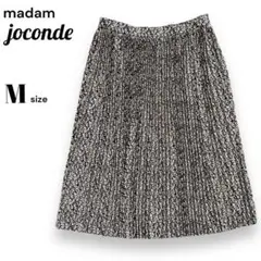madam Jocande マダムジョコンダ 花柄 プリーツスカート ひざ丈 M