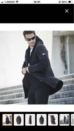 g-stage 210804 コート　ブラック