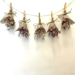 ドライフラワーガーランド 5個セット