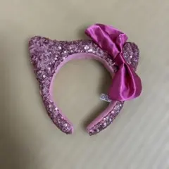キティ耳リボン付きカチューシャ