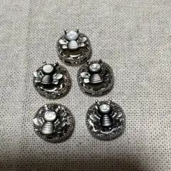 天然石 マーカサイト DIY ペンダントトップ 5個セット