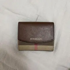 BURBERRY 二つ折り財布 ブラウン チェックのサムネイル