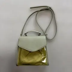 cheek 透明 2wayバッグ ショルダーバッグ ハンドバッグ 緑のサムネイル