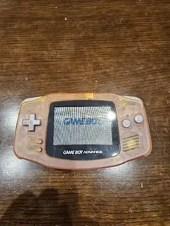 動作確認済　ゲームボーイアドバンス クリアピンク 本体／音○　ボタン反応○