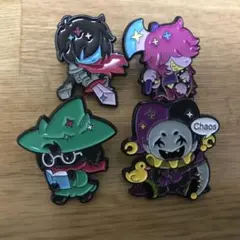 デルタルーン　ピンバッチ ４個