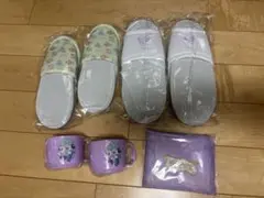 ディズニーファンタジースプリングホテル　アメニティ　エコバッグ　コップ　スリッパ