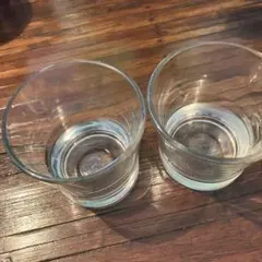 クリアガラス ロックグラス 2個セット