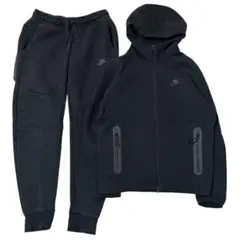 ナイキ　テックフリース　パーカー　ジョガーパンツ　上下セットアップ　黒　ブラック