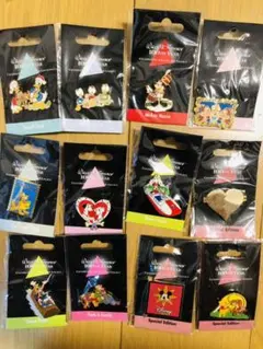 ウォルトディズニー　生誕100周年　ピンバッジ  12個セット