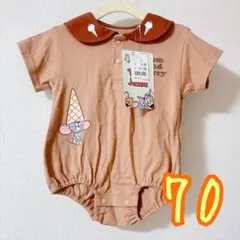 【新品タグ付き】トムとジェリー 襟付きロンパース 70cmのサムネイル