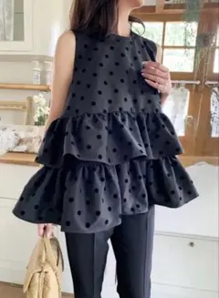 IENA ドットバルーンBL 25ss ネイビー - メルカリ