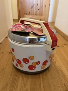花柄❀昭和レトロ三菱電子炊飯ジャー 花柄❀昭和レトロ三菱電子炊飯ジャー - メルカリ
