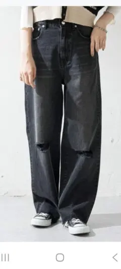 本日削除処分！春物コットンダメージデニム！引っ越しで削除終了！7700→最終値下