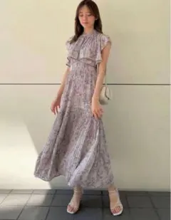 Snidel スナイデル ラベンダー プリーツワンピース Sustainable