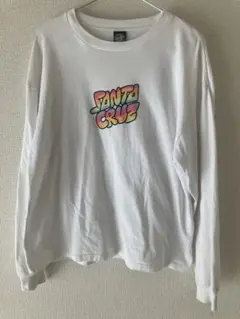 Santa Cruz ロングスリーブ Tシャツ ホワイト Mサイズ