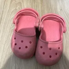 crocs ピンク サンダル　14センチ