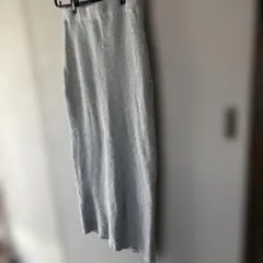 No.496 チャオパニックシルバーラメニットタイトスカートM