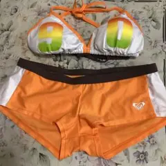 Roxy セパレート水着 オレンジ/ホワイト