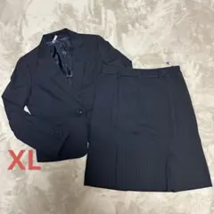 スーツ　上下セット　スカート　コムサイズム　コムサ　紺　ストライプ