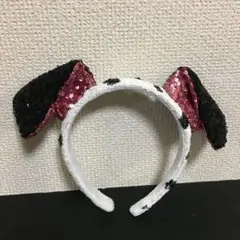 東京ディズニーリゾート製　101匹わんちゃんダルメシアンカチューシャキラスパンコ