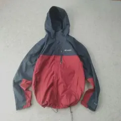 Columbia オムニヒート シェルジャケット ネイビー×レッド ドローコード