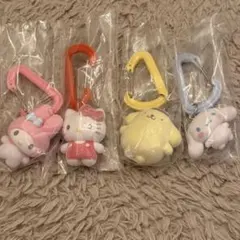 サンリオキャラクターズ カラフルカラビナ マスコットチャーム ４点セット