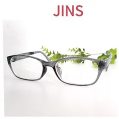 良品 JINS ジンズ メガネ 眼鏡 Airframe エアフレーム グレー