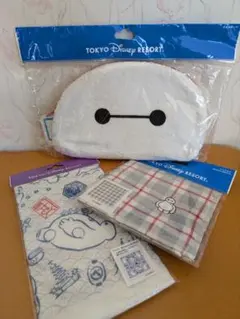 ベイマックス　3点セット　タオルポーチ　キッチンクロス　ミニタオル