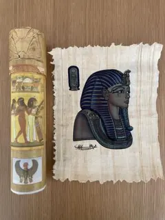 エジプト古代風手描きアート⭐パピルス パピルス/エジプト古代風 手描きアートNo.1 壁掛け 【公式通販】