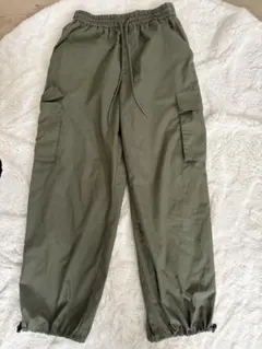 【値下げ交渉⭕️】GU カーゴパンツ オリーブグリーン S