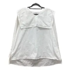 OPAQUE.CLIP セーラー襟長袖シャツ ホワイト　フリーサイズ　シャツ