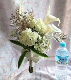 ブーケ結婚式花束造花ウェディングブートニア付き