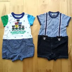 DOUBLE.B ロンパース 80サイズ　2枚組