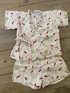 子供　ベビー　甚平　浴衣　ピンク　金魚