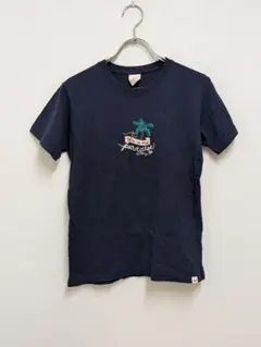 ROXY パームツリー 刺繍 半袖 Tシャツ ネイビー 140のサムネイル