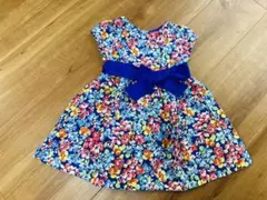 ラルフローレン/子供用半袖ワンピース & ショーツ/ブルー/花/18M
