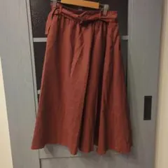 chocol raffine robe フレアスカート サイドポケット付き