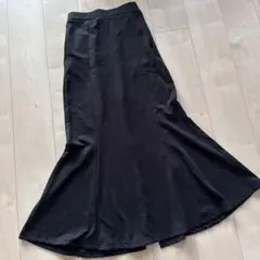 美品 マーメイドスカート ブラック フレアスカート